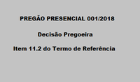 Confira a Decisão da Pregoeira - Item 11.2