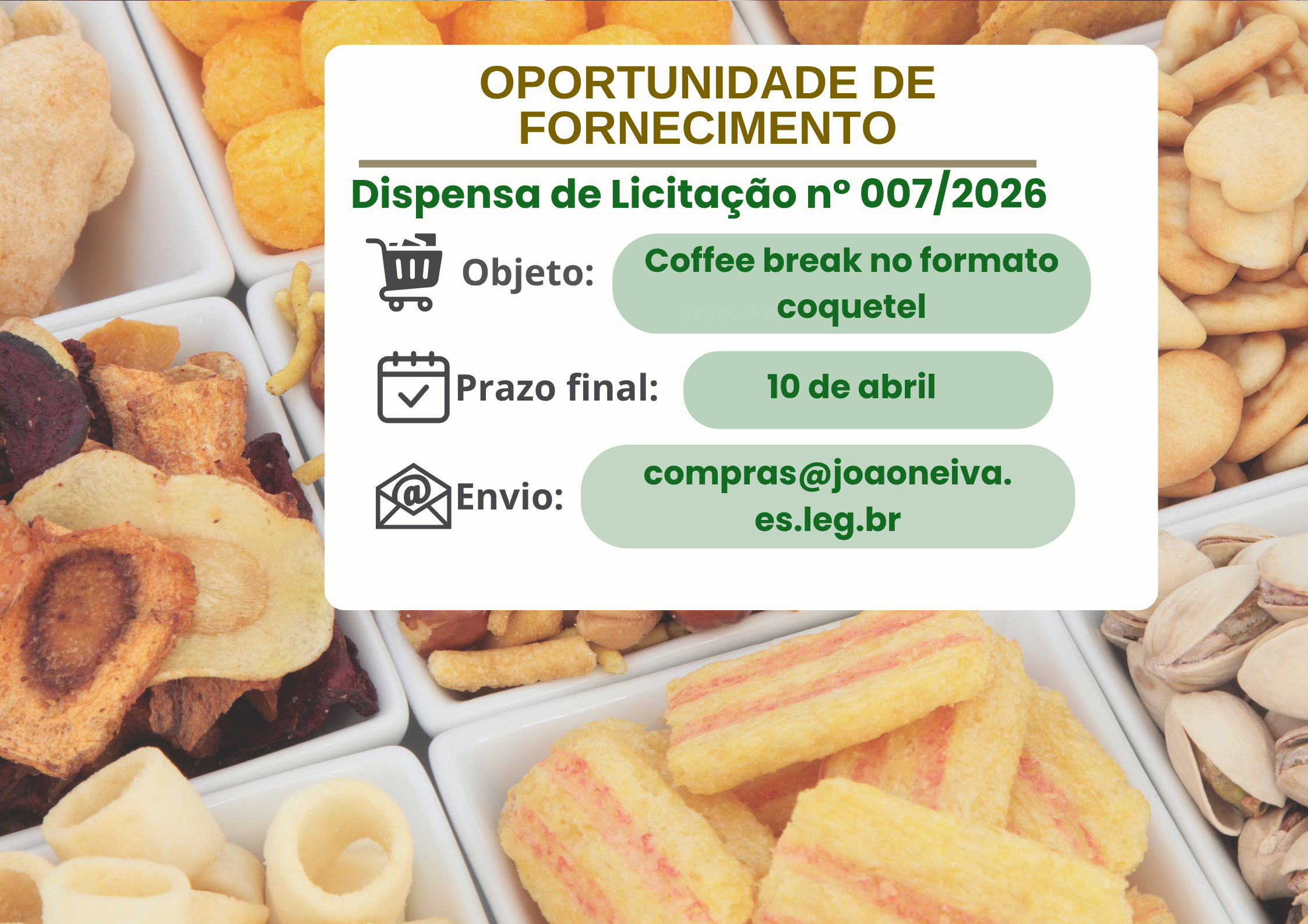 Não perca o prazo — saiba mais