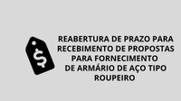 Orçamentos serão recebidos até 07 de fevereiro.