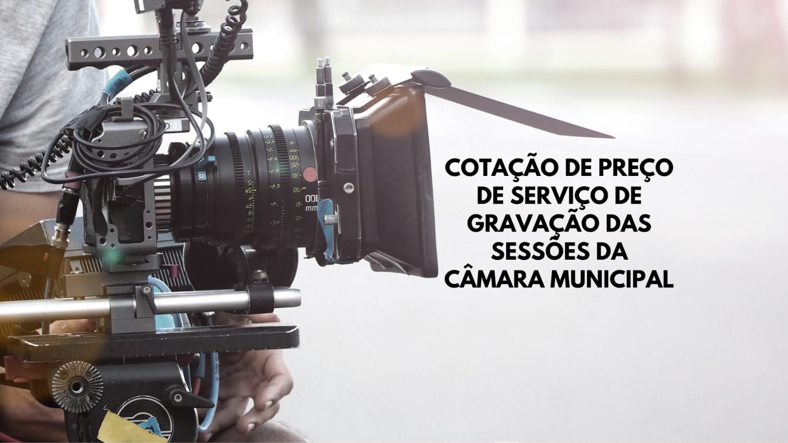 Orçamentos serão recebidos até 30 de junho