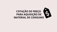 Orçamentos serão recebidos até dia 30 de maio.