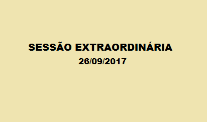 Sessão Extraordinária